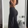 With Pockets Quick-Dry Joggers Loose High-Waist Leggings Leisure Straight Wide-Leg Pants  Fitness