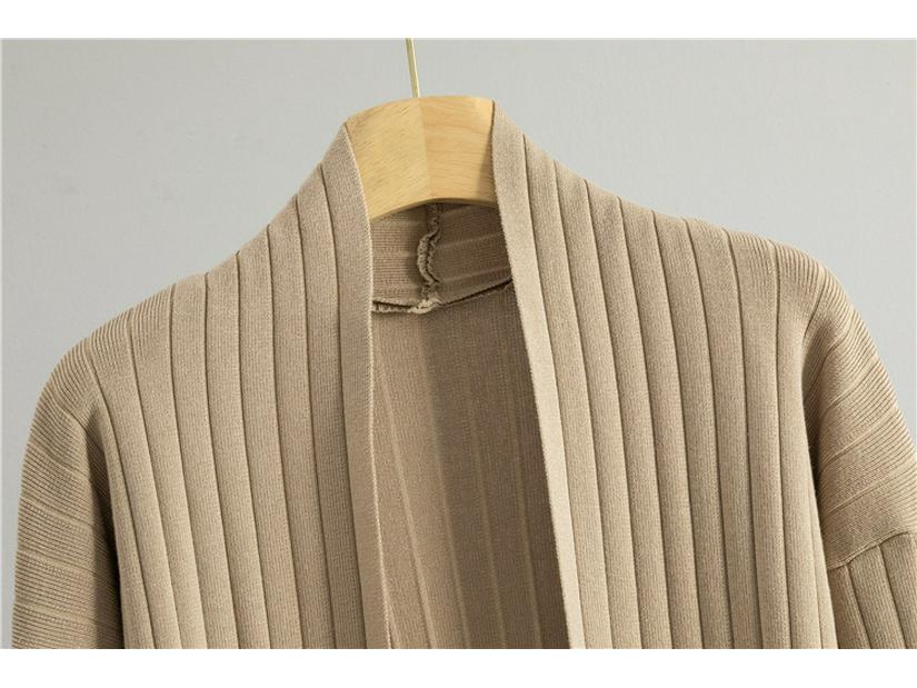 Women's Cross-Border Knit Cardigan & Dress Two-Piece Set - Spring/Autumn Style