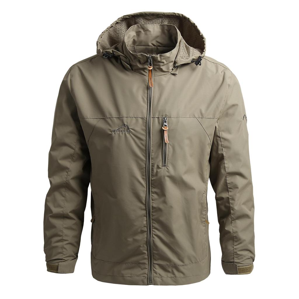 Spring and Autumn Jacket Men's, Trendy Mountaineering Jacket Windbreaker Outdoor Sports Jacket Men's