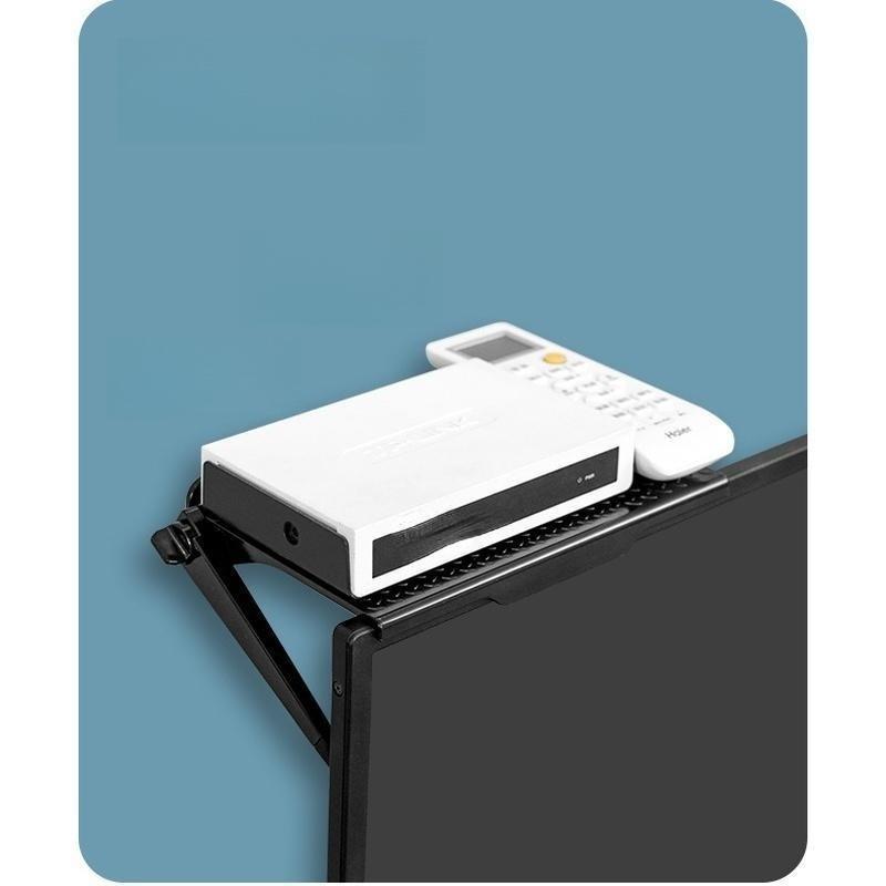 Rack TV Monitor Organizer Screen Top Storage Shelf Holder Practical Home Storage Computer Office Multi-functional Organizer