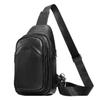 DUJIANG Men's Retro Leather Crossbody Bag - Large Capacity, Multifunctional Commuter Shoulder Bag
