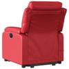 Recliner Chair with Lift Function Electric Red Faux Leather