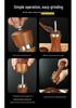 Acacia Wood Pepper and Sea Salt Grinder Set with Ceramic Core and Steel Ring