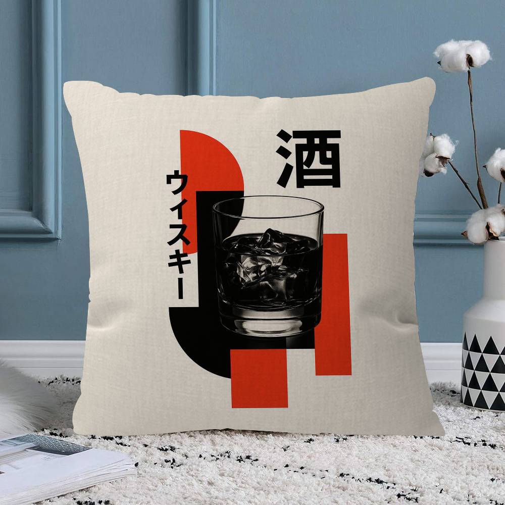 Japanisches Zeitgenössisches Tokio Kunst Kissen Geschenk Heim Büro Dekoration Schlafzimmer Sofa Auto Kissenbezug Hülle x