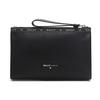 Bally Classic Red And White Striped Leather Zipper Wallet Clutch Men Wallets Black HAIG-10
