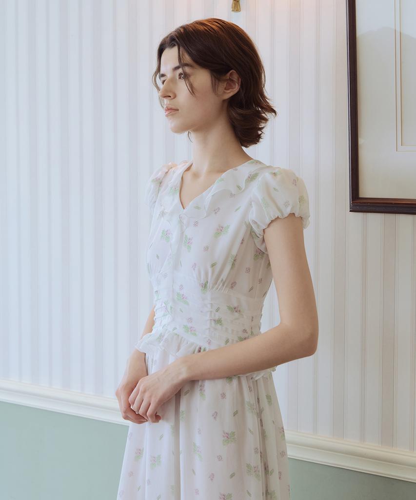 Aiseugadeuneiogongpal Jacaranda Print Dress