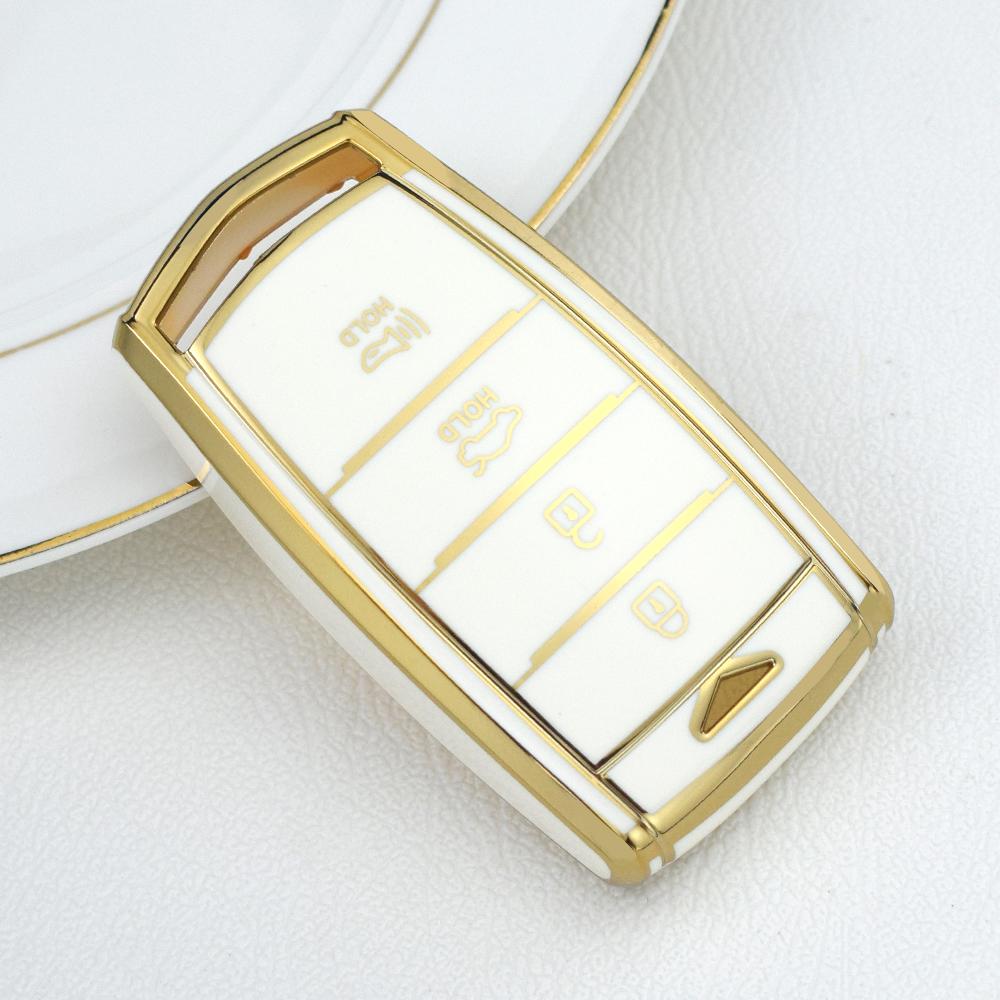 4 Buttons TPU Car Smart Key Case Cover for HYUNDAI 2020 Genesis G70 G80 EQ900 G90 Auto Key Fob Shell Protector Accessories