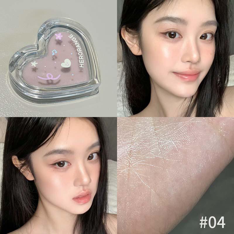 Herorange Monochrome Water Gloss Rouge Blusher Cream Balm Makeup Brightening Face Moisturizing Highlight Multi-Purpose Cream