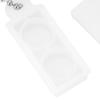 2pcs Portable Hearing Aid Amplifier Battery Caddy Plastic Button Storage Case Holder Box
