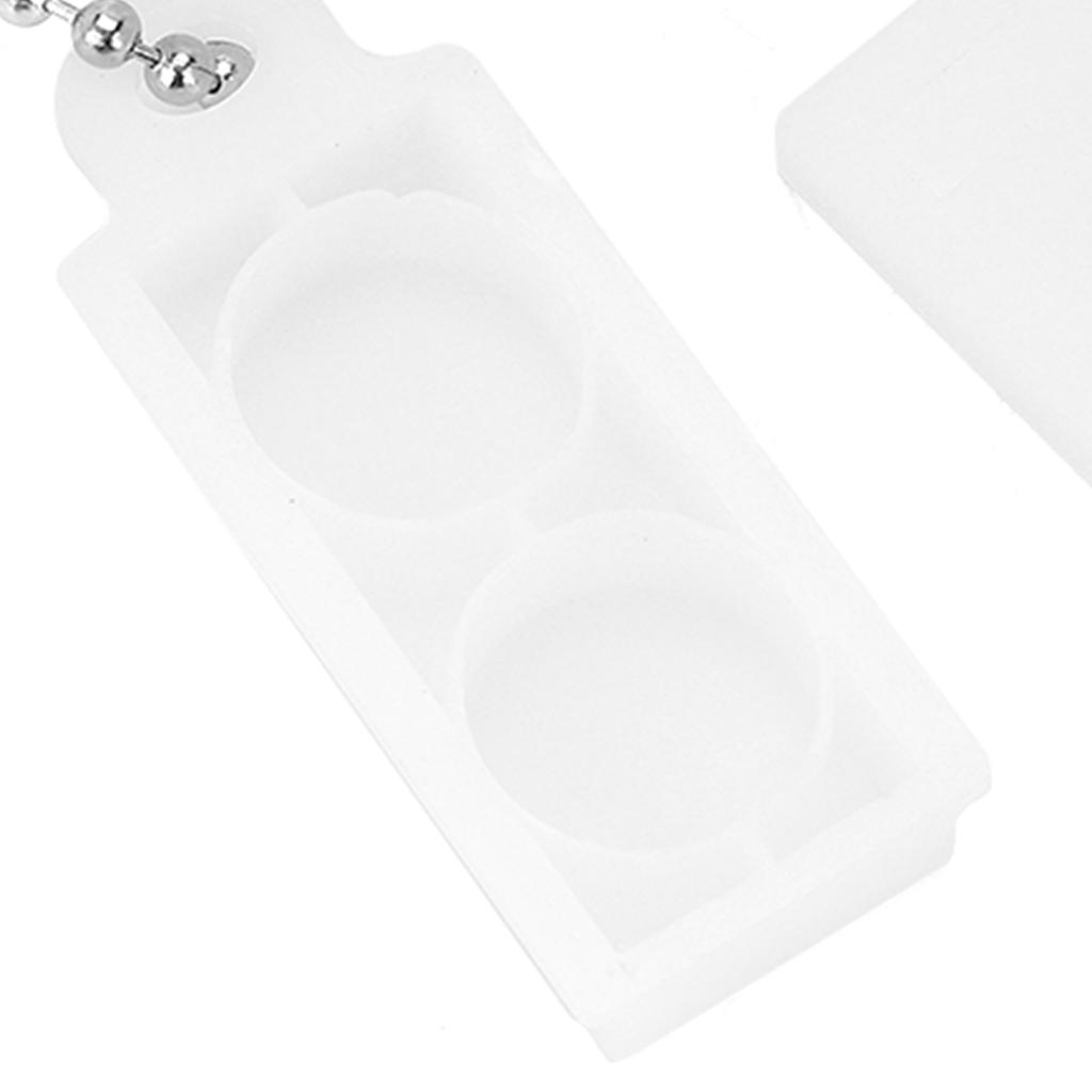 2pcs Portable Hearing Aid Amplifier Battery Caddy Plastic Button Storage Case Holder Box