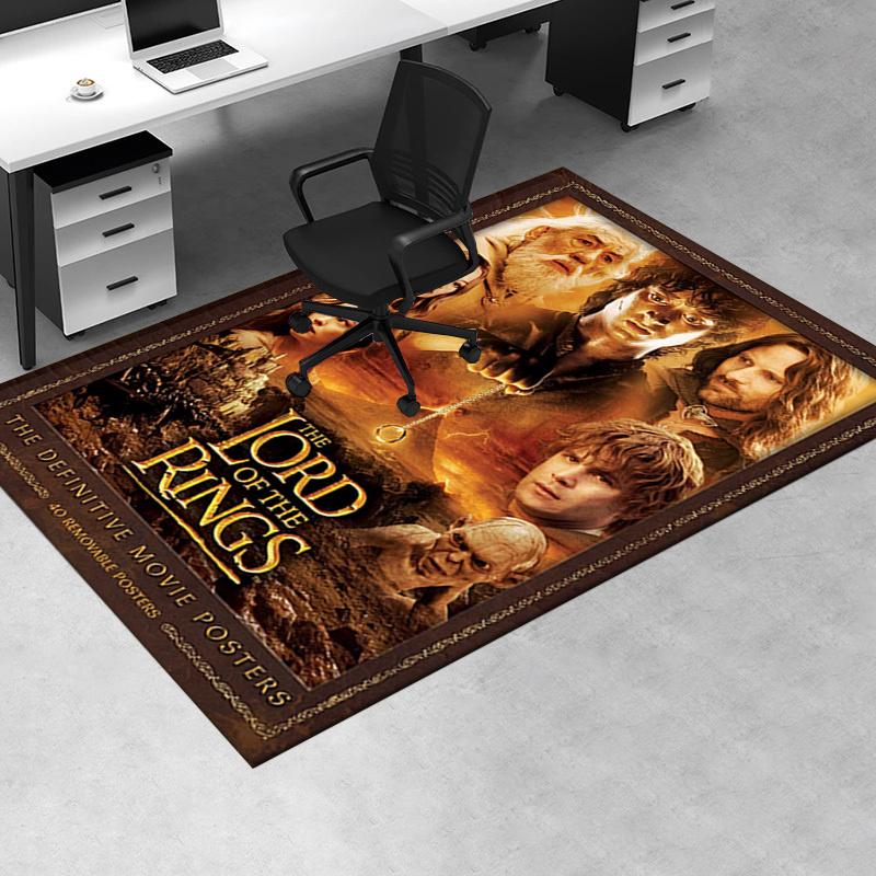 

Lord of the Rings: Epic Fantasy Adventure Posters Collection Office Mat Home Decor Office Desk Chair Rugs Chair Carpet for office Chair Mat 60cm by 90cm