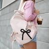 Cute Bowknot Keychain Pendant Fashionable Beaded Phone Charm for Case Decoration Lovely Charm for Women and Girls