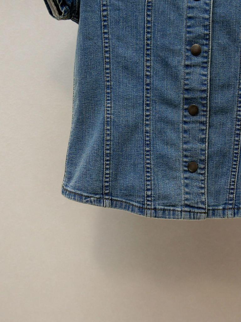 High-End Damen Herbst Französischer Chic Umlegekragen Schlankmachendes Denim-Oberteil