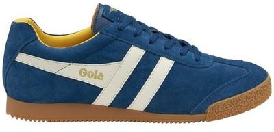 Gola Harrier Suede Sneakers (CMA192) Navy/white/marine/yellow/yellow