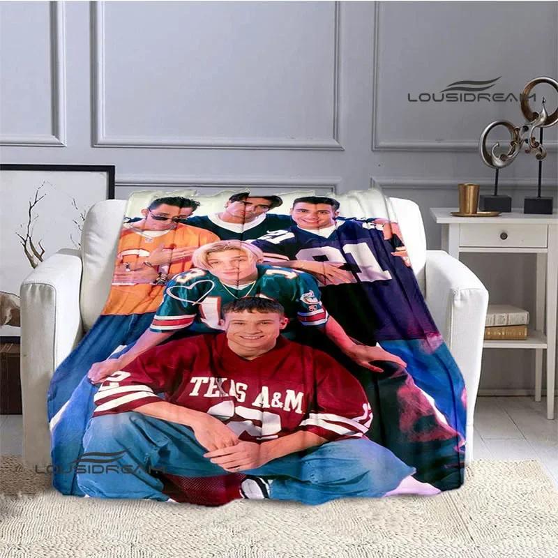 BSB band backstreet boys printed blankets Flannel Warm blanket Soft Cozy Blanket Travel Blankets bed linings Birthday Gift