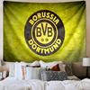 1 szt. Gobelin z logo drużyny piłkarskiej Bvb 09, Gobelin o unikalnym wzorze, Dekoracja ścienna do sypialni, salonu, pokoju zabaw, Ciepłe prezenty świąteczne dla fanów