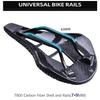 3D Printed Full Carbon Fiber Bicycle Saddle for Men/Women - 7 x 9mm Carbon Rails - Adaptive Bicycle Seat for Mountain Road and Gravel Bikes