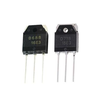 1 paar 2SB688/2SD718 B688/D718 Transistor 8A 120V 80W 2SB688 + 2SD718 NPN PNP Versterker VERMOGENSTRANSISTORS 2PCS