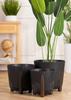 Donica Moss Recykling Czarny Beton