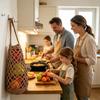 Hand Woven Boho Fruit & Vegetable Storage Bag Reusable Mesh Produce Bag Potato Onion Wall Hanging Holder for Farmhouse Kitchen