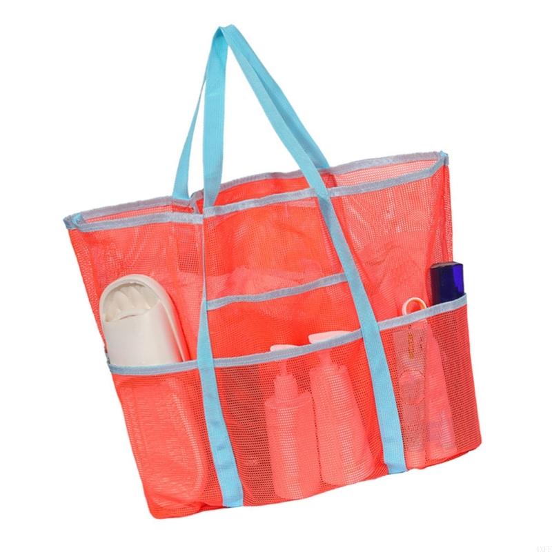 Borsa in Rete di Poliestere Drenante Rapido Organizer per Costumi da Bagno Borsa da Spiaggia Borsa da Viaggio di Grande Capacità Per il Pendolarismo Quotidiano Vacanze al Mare