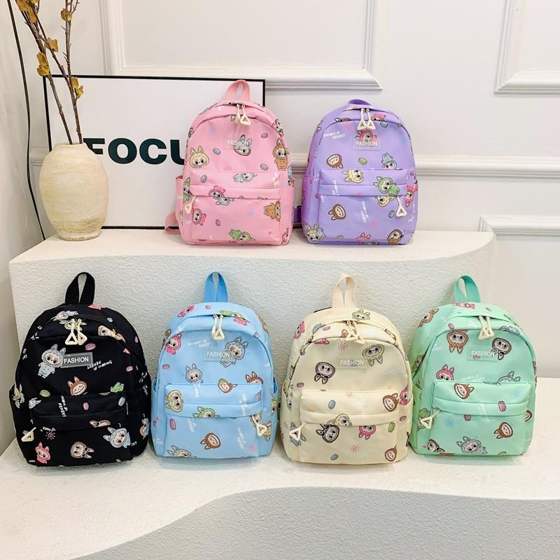 Stylish And Practical Labubu Kids Backpack With Fun Cartoon Characters Ideal For School Activities