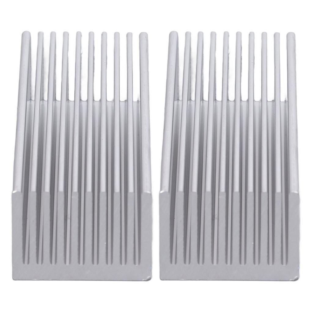 2Pcs Cooling Fins Aluminum Heat Radiator Heatsink Kit for Electronic Chip CPU 100x40x30mmWith Thermal Conductive