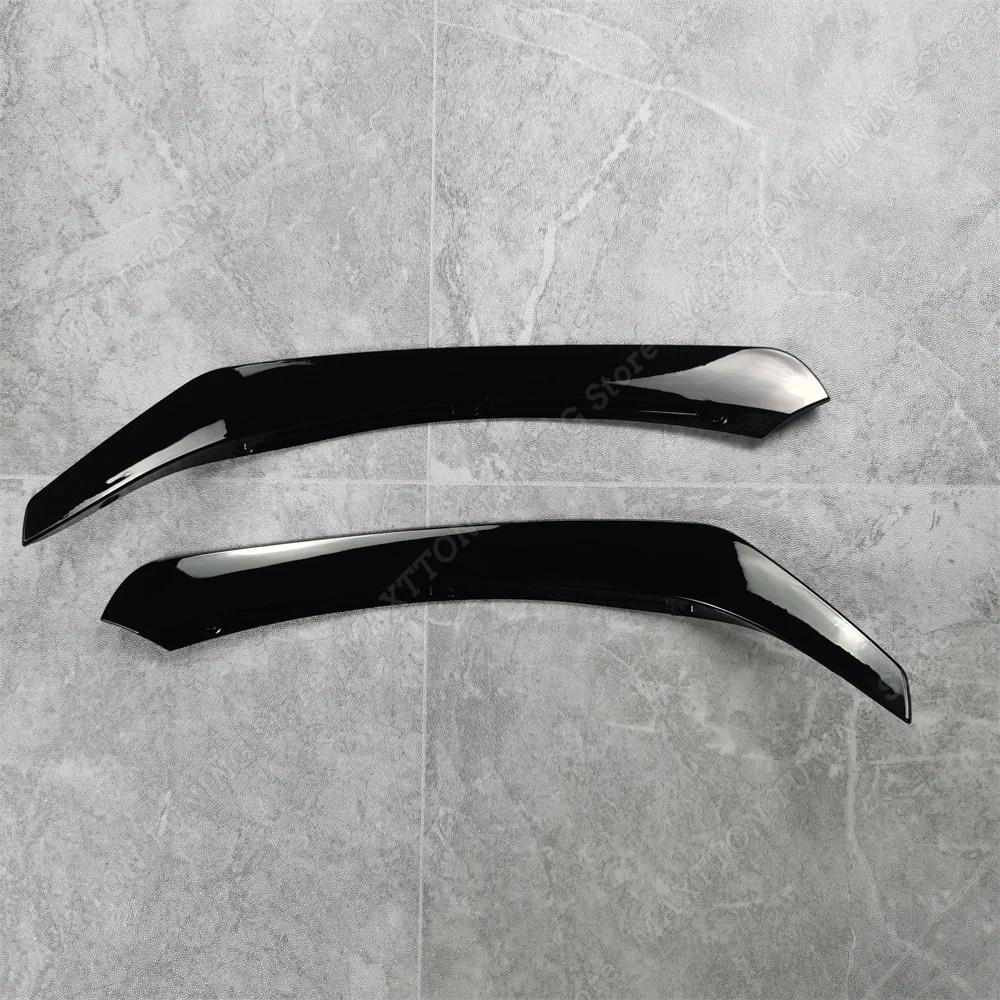 DAR4 For Mercedes Benz CLA C117 X117 CLA200 220 250 CLA45 AMG 2016-2019 Front Bumper Lip Splitter Fog Lamp Trim Grille Air Blade ABS