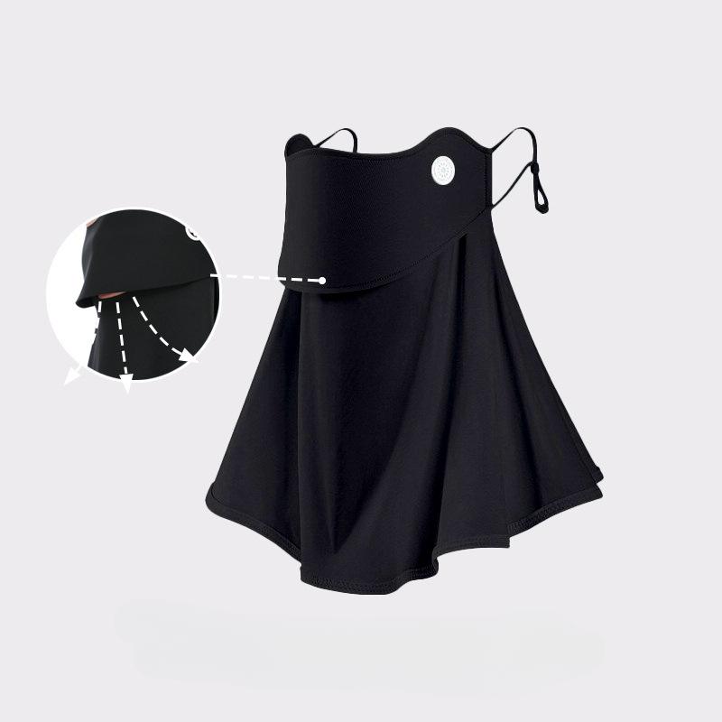 Sunscreen Mask, Suitable for Drinking Water, Female, Three-dimensional Neck Protection Integrated, Sunshade and UV Protection, Outdoor Cycling