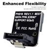 SATA 7Pin Female To 7pin Male Adapter 90 Degree Angle Elbow Adapter 6Gbps 90 Degree Angled Adapter for Motherboard Mainboard