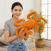 Simulation Crab Plush Toy Fluffy Sea Animal Doll Sleeping Pillow Crab Plush Doll  Christmas Toy