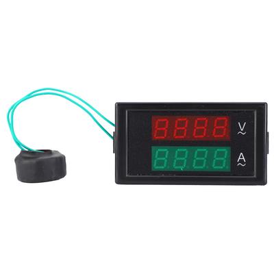 Messgerät DL69-2042 Doppelte digitale Anzeige Spannungs-Strom-Messgerät Volt-Ampere-Messgerät AC80-300V AC0-100.0A Voltmeter Spannungsmessgerät