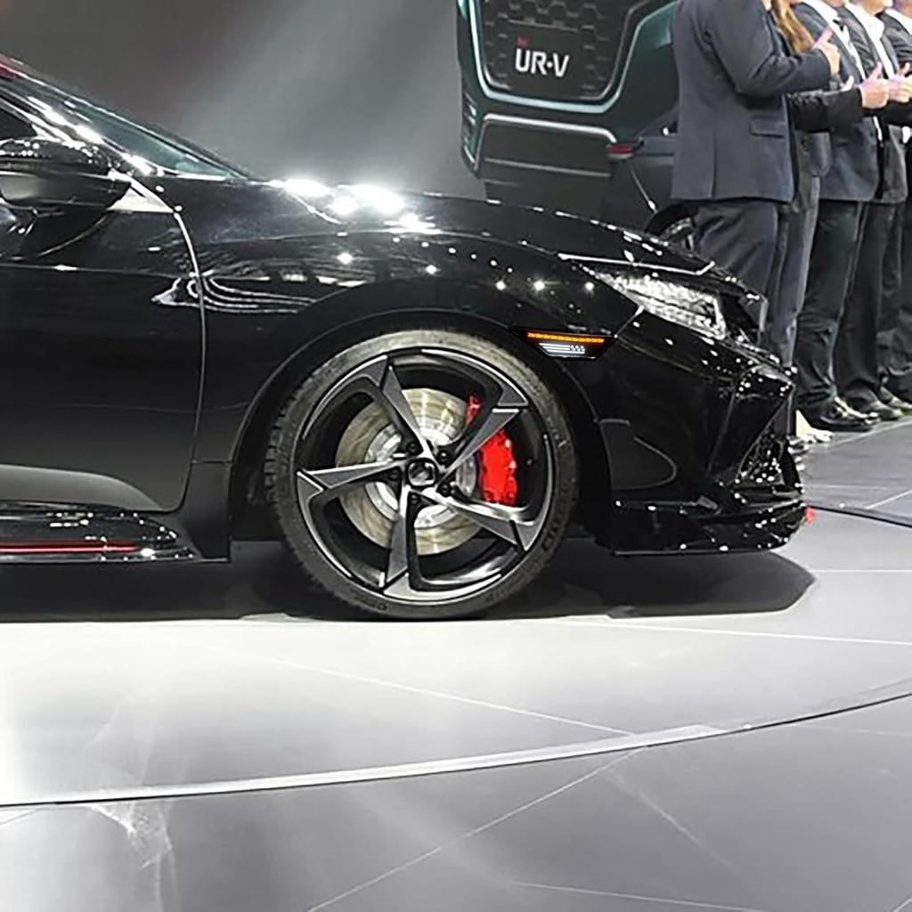 Front Led Fender Side Marker Light Switchback White/Amber Turn Signal Lamp Assembly Compatible with Honda Civic 10th Gen 2016-2021 Sedan Coupe