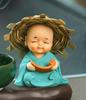 Zen Little Monk Ornaments: Cute Novice Tea Table Decor for Desk or Office