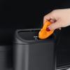 1Pc Car Trash Can with Side Hanging Lid, Mini Storage Bag, Multifunctional Backrest Storage Box for Cars