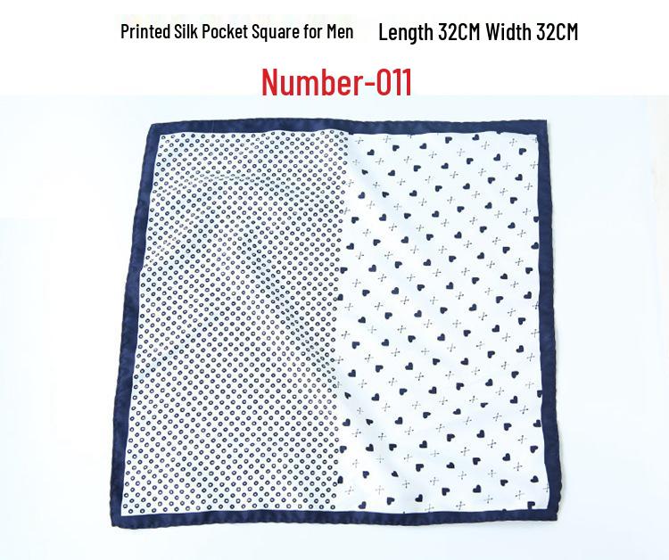 Men's Retro Wedding Pocket Square - Groom & Best Man Viscose Handkerchief Scarf