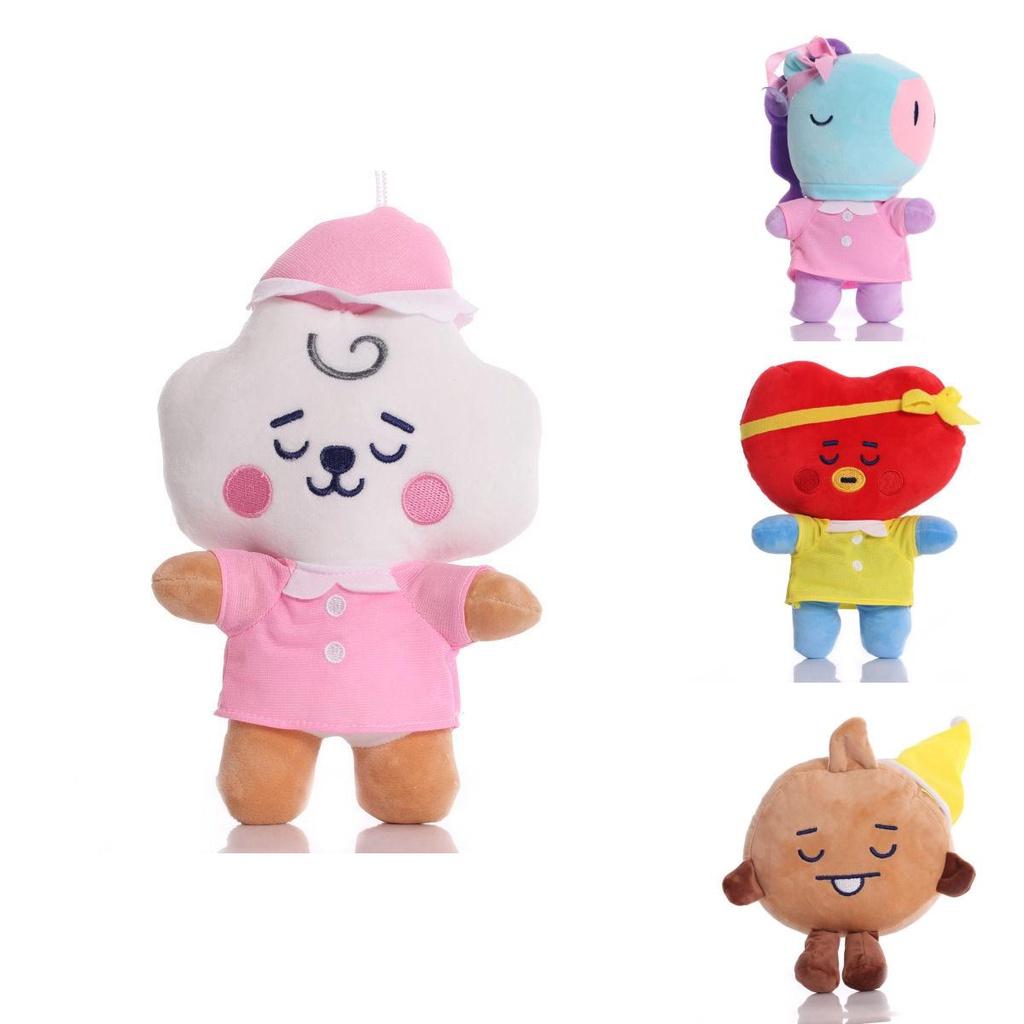 Bt21 Plush Toy Stuffed Doll Tata Mang Chimmy Rj Koya Cooky Shooky Van Bts Kpop