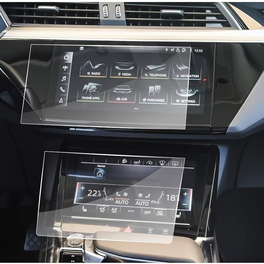 Закаленное стекло Защитная пленка на экран для Audi Q7 Q8 E-Tron 2019-2025 HD Clarity Устойчивая к царапинам Пленка-чехол для сенсорного экрана 25,65 см