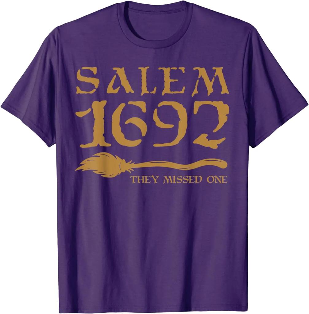 Salem 1692 They Missed One Witch Halloween TShirt Casual Unisex Clothing Daily Four Seasons Shirts for Unisex Unisex 1692 Shirt