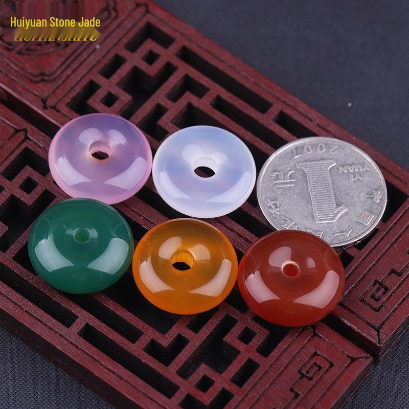 Icy Chalcedony Pi Xiu Agate Jade Pendant Necklace for Men and Women