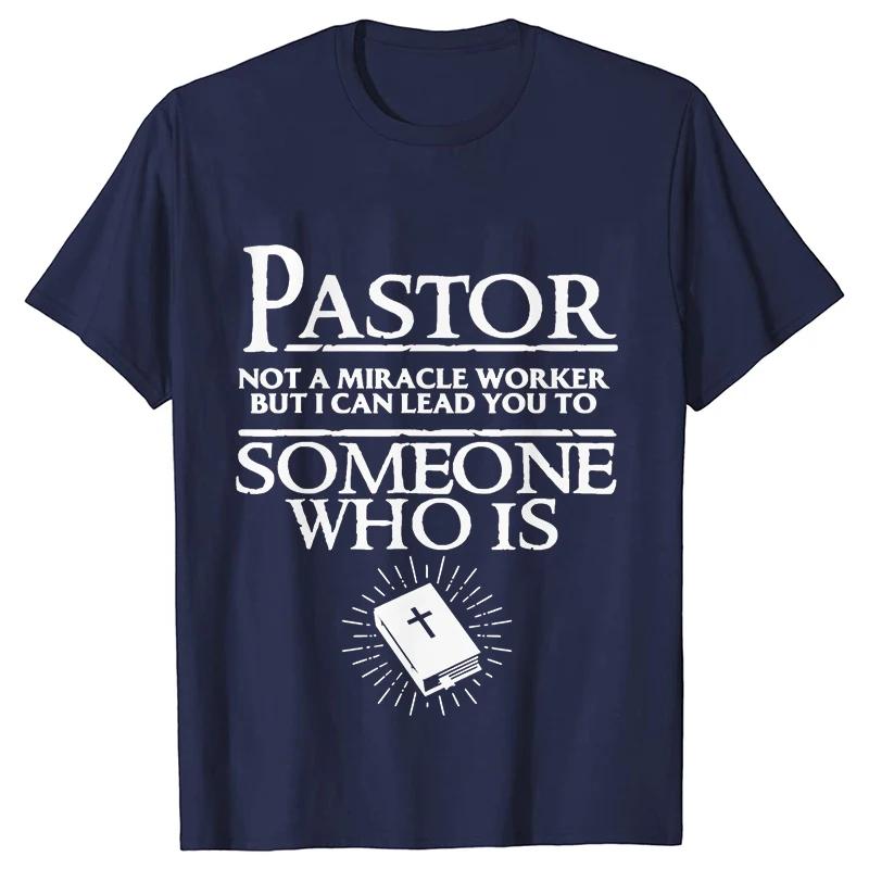 Pastor Cool Křesťanská trička pro muže Letní streetové oblečení Krátký rukáv Manžel Přítel Narozeninové dárky Tričko Pánské oblečení