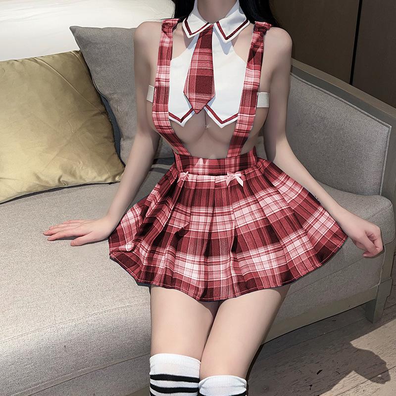Sexy Lingerie Student Uniform JK Short Skirt Sweet Pure Desire Cute New Uniform Suit