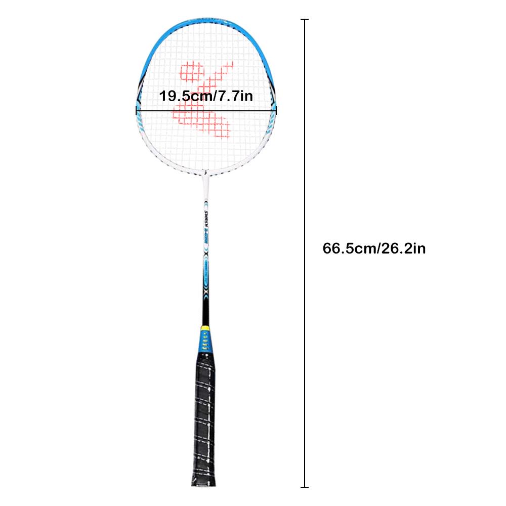 2 Player Badminton Racket Set Aluminum Indoor Outdoor Sports Practice Equipment