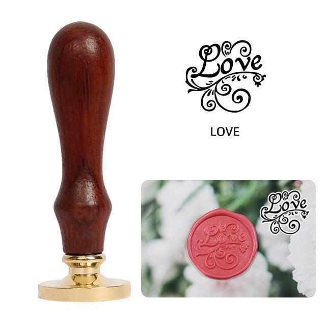 1 Pc Alphabet Pattern Wax Seal Stamps Retro Happy Birthday Antique Wooden Sealing Scrapbooking Wedding Decoration