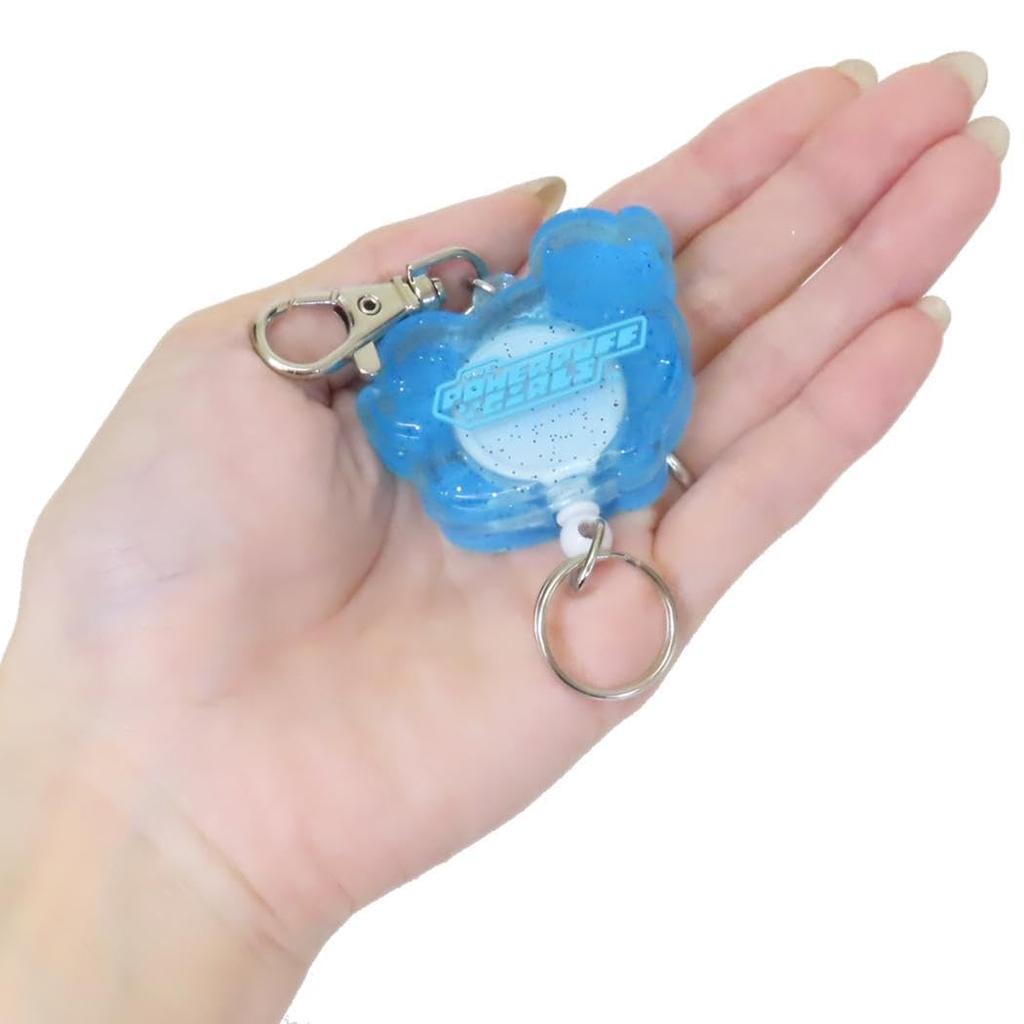 SK Japan Powerpuff Girls 17178 Rubber Reel Keychain Bubbles Keychain with Reel Mascot Collection