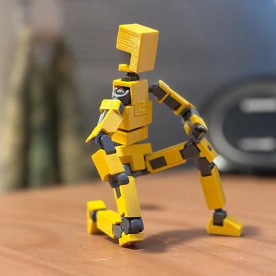 Action Figure 3D Printed Multi-Jointed Movable Action Figure Durable Robot Model for Home Table Decoration
