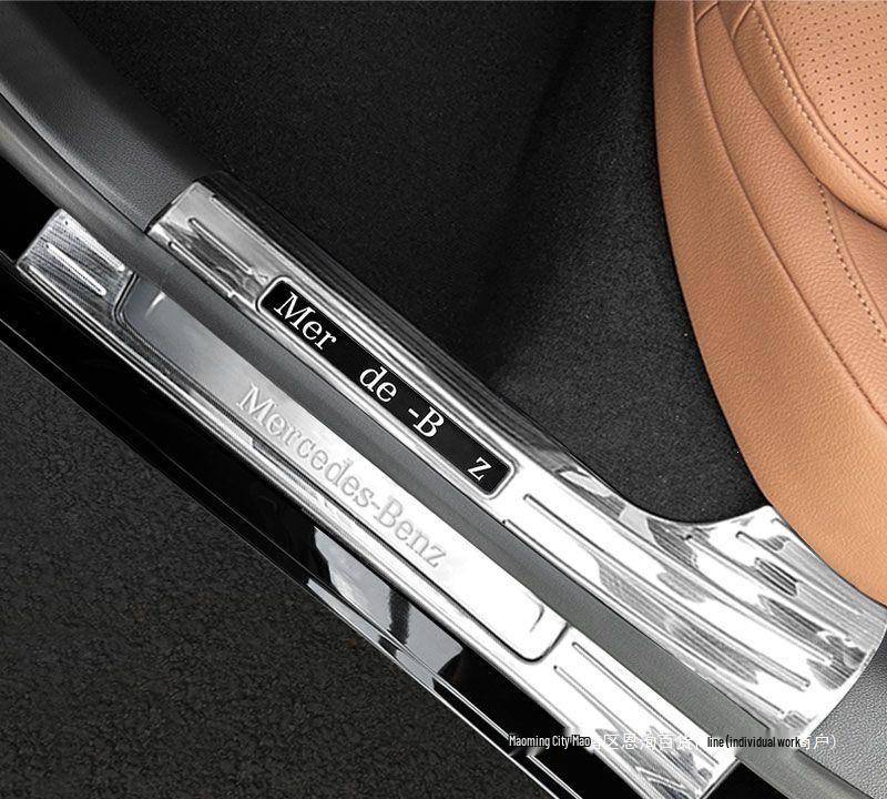 Mercedes-Benz E-Class E300L/E260L 2024-25 Door Sill Scuff Plates & Trunk Protector Welcome Pedal Decoration