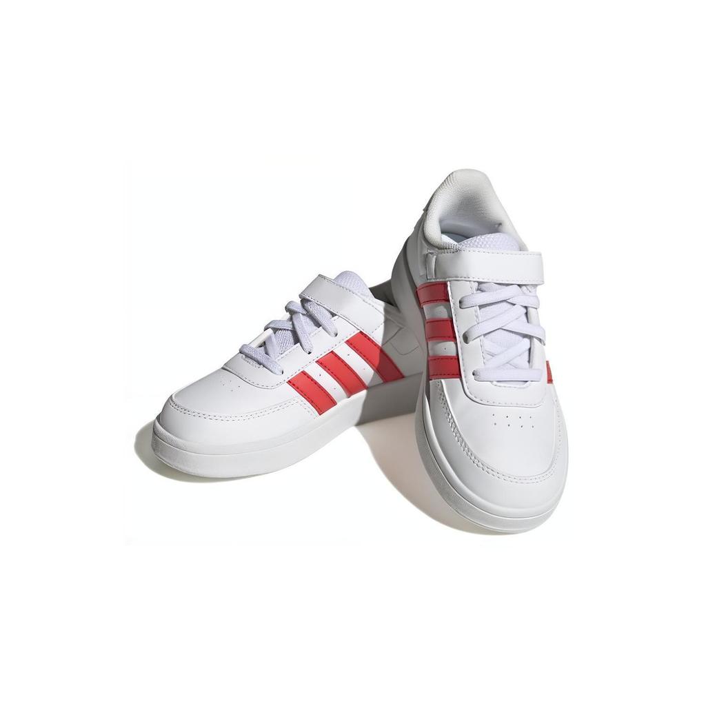 Adidas Breaknet 2.0 Non-Slip Durable Low-Top Kids Skate Shoes Kids Sneakers White Red HP8967