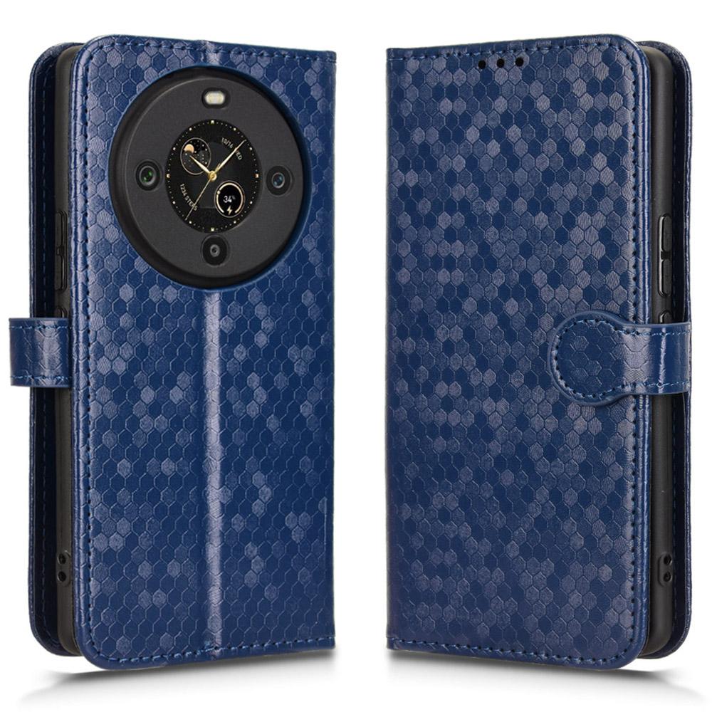 Dla FOSSiBOT S3 Pro 4G Etui Portfelowe Wzór Kropki Nadruk Skóra PU Pokrowiec na Telefon ze Smyczą na Nadgarstek