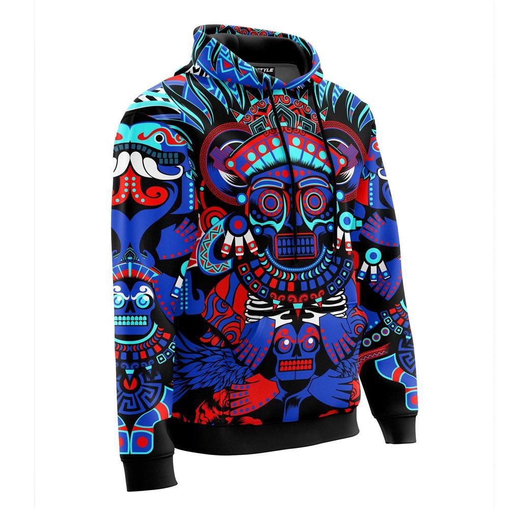 

Мужские толстовки Красочное искусство Мексика 3D-принт Осенние и зимние Повседневные с длинным рукавом для мужчин 2024 топы Мода Харадзюку Горячие продажи 3XL